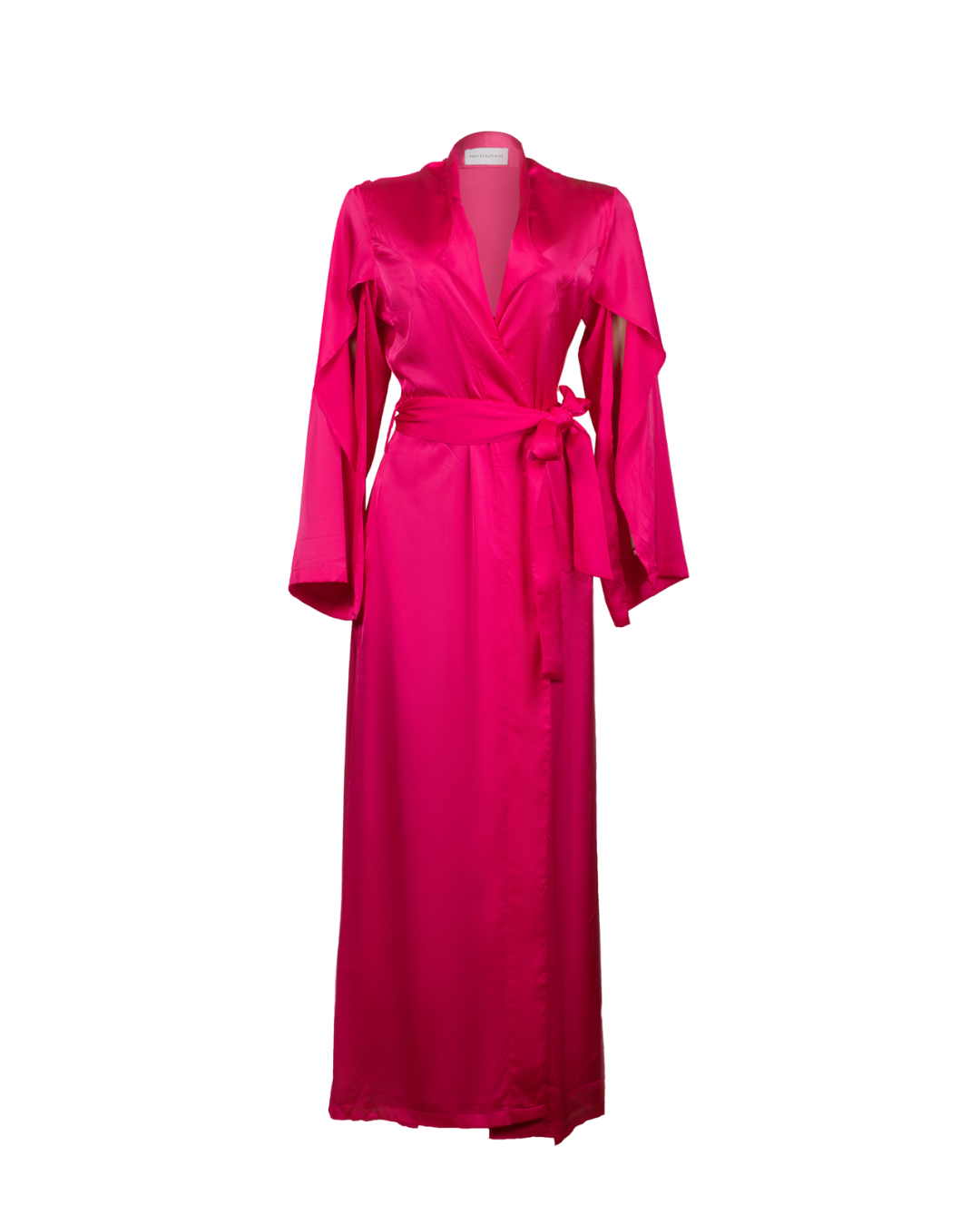 Maxi Tumaini Silk Robe Mexican Pink