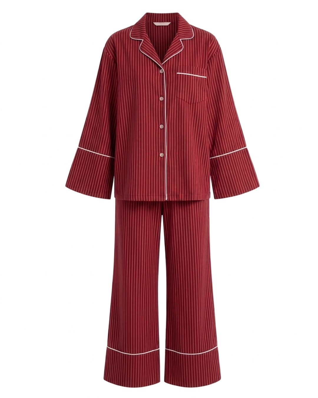 Red striped pyjamas set