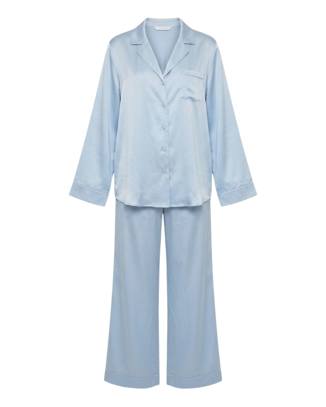 Light blue silk pyjamas set