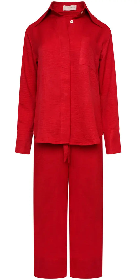 Thaila Linen Set Red