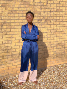 Jasmine Silk Set Midnight Blue
